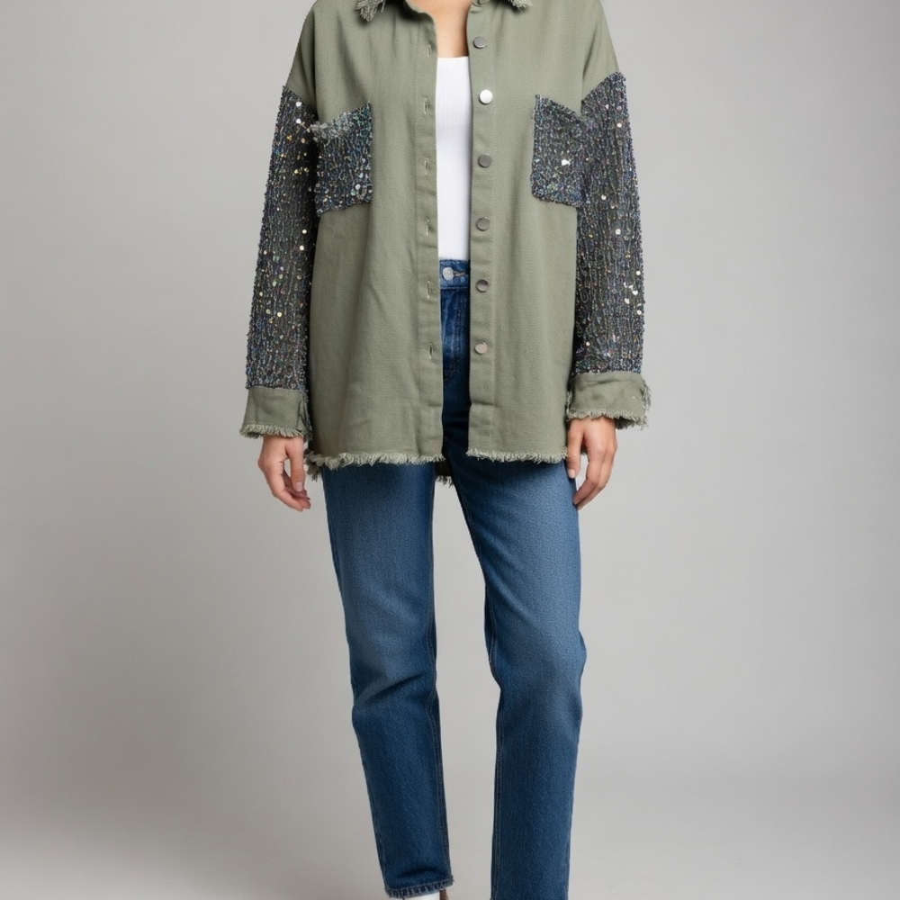 2 Chicme Button DownBlack Button-Front Jackets - image 2